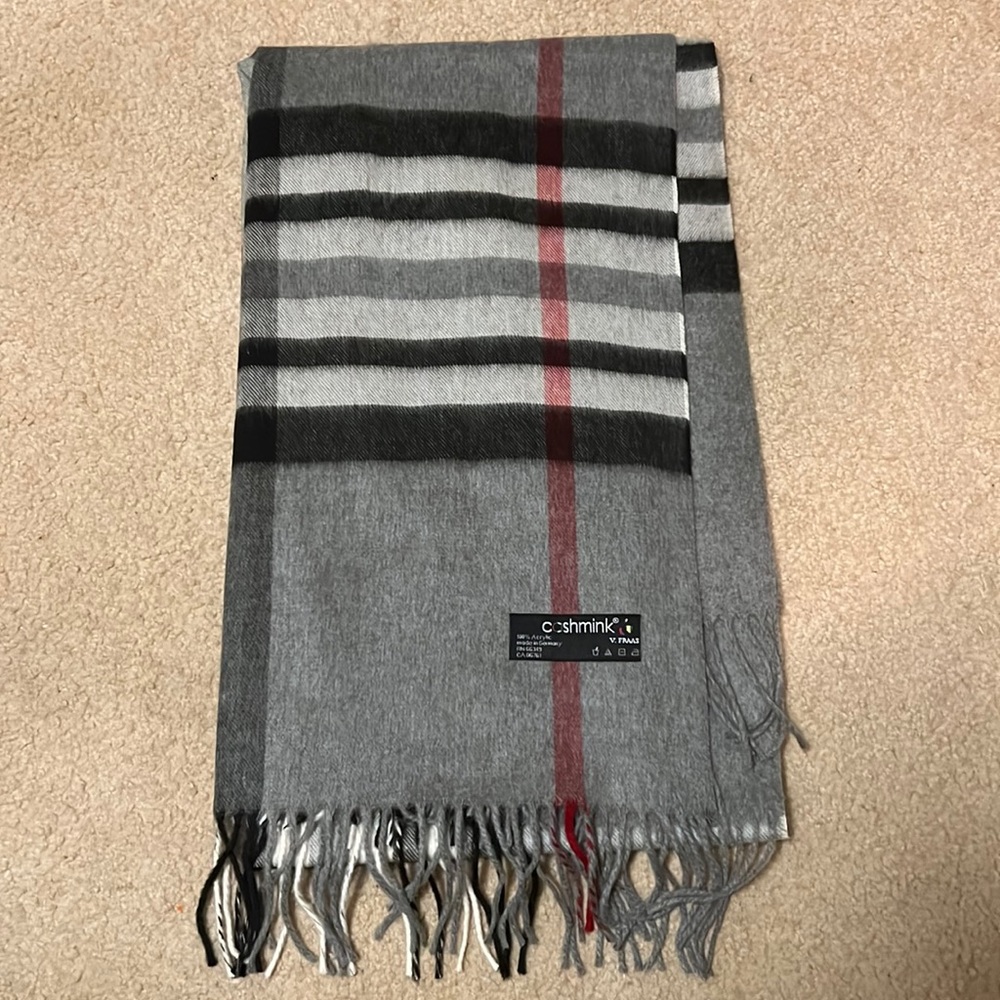 Scarf with pattern - cozy oversized